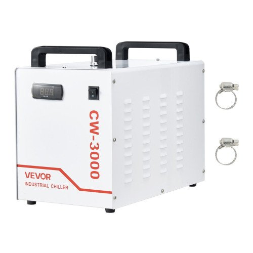 Zračno hlađeni rashladnik vode za CO2 laser 40–60 W, spremnik 9 L, protok 10 L/min, bez kompresora