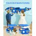 Zidna Montessori senzorna ploča za djecu 3–12 godina, 12 aktivnosti, kit, 152,5 × 39 cm, MDF