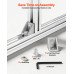 Komplet od 10 aluminijskih T-profila 2020 duljine 100 cm za okvire 3D pisača i CNC strojeva