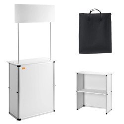 Sklopiv prijenosni pult za sajmove za ured, 79 × 38 × 180 cm Sklopiv prijenosni pult za sajmove za ured, 79 × 38 × 180 cm