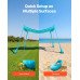 Sklopivi plažni šator za sjenu 3 × 3 m, visina 2 m, UPF 50+, 4 vreće za pijesak Sklopivi plažni šator za sjenu 3 × 3 m, visina 2 m, UPF 50+, 4 vreće za pijesak