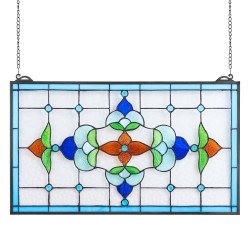 Vitraj za ukrašavanje prozora šarenim staklom, 66 × 41 cm Vitraj za ukrašavanje prozora šarenim staklom, 66 × 41 cm