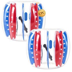 Napuhavajuće bumper lopte za sudaranje, 2 komada, Ø 120 cm, do 60 kg, crveno-plave (1) Napuhavajuće bumper lopte za sudaranje, 2 komada, Ø 120 cm, do 60 kg, crveno-plave (1)