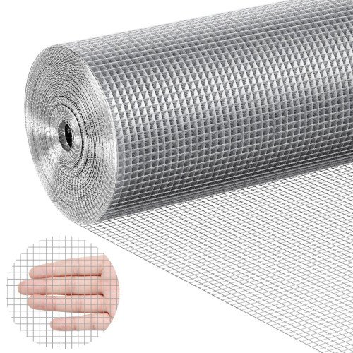 Pletena žičana mreža za vrt, 15,2 m, visina 91 cm, oko 6,35 mm