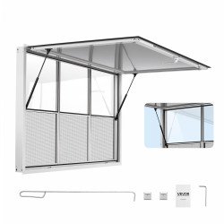 Profesionalni prodajni prozor za food truck, od aluminija, 163 × 102 cm Profesionalni prodajni prozor za food truck, od aluminija, 163 × 102 cm