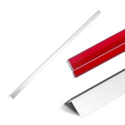 Samoljepljiva kutna zaštita zida od nehrđajućeg čelika 304, 10 komada, 2,5 × 2,5 × 121,7 cm