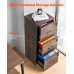 Vertikalni ormar za dokumente s 3 ladice i bravom, A4, 41 × 40 × 103 cm, MDF