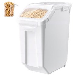 Spremnik za rižu, brašno i žitarice, 20 L, do 14 kg, slaganje u stupac, hermetički, s mjericom