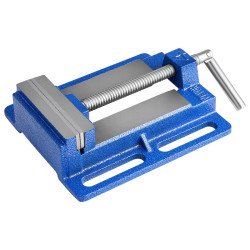 Strojni škripac, od lijevanog željeza, prijenosni, čeljust 15 cm, s utorom u bazi Strojni škripac, od lijevanog željeza, prijenosni, čeljust 15 cm, s utorom u bazi
