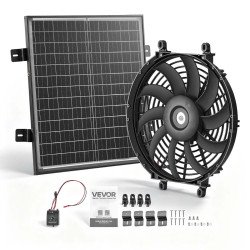 Solarni zabatni odsisni ventilator od plastike, promjer 30,5 cm, 2209 m³/h, solarni panel 50 W Solarni zabatni odsisni ventilator od plastike, promjer 30,5 cm, 2209 m³/h, solarni panel 50 W