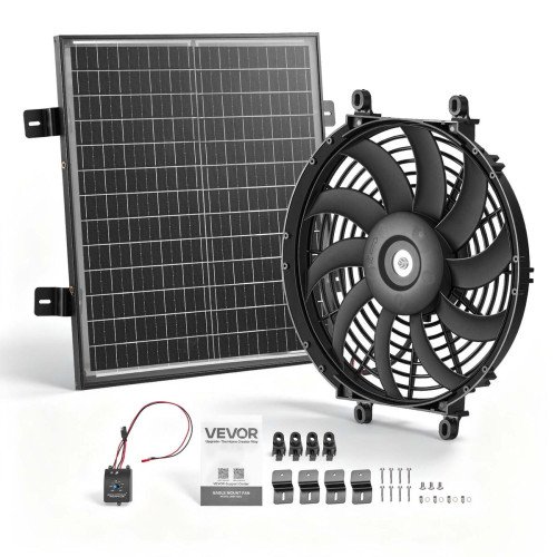 Solarni zabatni odsisni ventilator od plastike, promjer 30,5 cm, 2209 m³/h, solarni panel 50 W Solarni zabatni odsisni ventilator od plastike, promjer 30,5 cm, 2209 m³/h, solarni panel 50 W