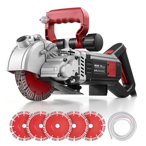 Električna freza za zidne utore 2500 W (vršno 5000 W), dubina do 50 mm, 5 ploča, rezanje uz vodu