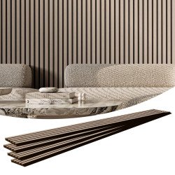 Akustički zidni paneli s letvicama za prigušenje odjeka i buke, od drva, 20 × 239 cm (3) Akustički zidni paneli s letvicama za prigušenje odjeka i buke, od drva, 20 × 239 cm (3)