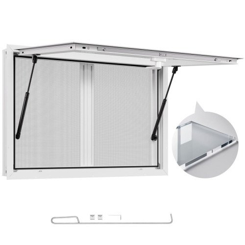 Profesionalni prodajni prozor s tendom, 92 × 61 cm