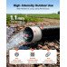 Plosnato PVC crijevo za ispust vode iz pumpe, unutarnji promjer 38 mm, duljina 30,48 m