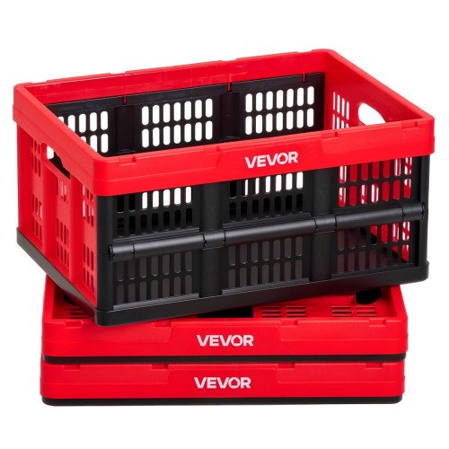 Set od 3 sklopive plastične kutije od 32 L, nosivost 12 kg po kutiji, sklopljene 6,8 cm