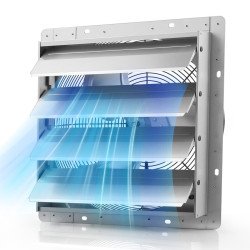Zidni odsisni ventilator sa žaluzinom, AC motor 230 V, promjer 41,3 cm, 3857 m³/h