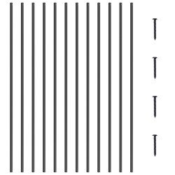 Metalni balustri za ogradu, 11 komada u pakiranju, od aluminija Metalni balustri za ogradu, 11 komada u pakiranju, od aluminija