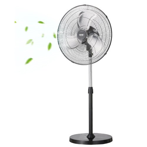Stojeći ventilator na stalku 50,8 cm s oscilacijom 90°, 3 brzine, visina 110,5–138 cm Stojeći ventilator na stalku 50,8 cm s oscilacijom 90°, 3 brzine, visina 110,5–138 cm