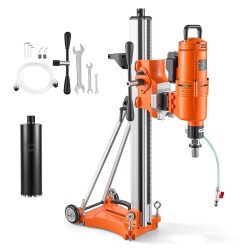 Stroj za bušenje betona dijamantnom krunom, 20–450 mm, do 4500 W, tri brzine, stalak s kotačima