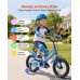 Dječji bicikl 14″ (35,6 cm) BMX stila s pomoćnim kotačima i držačem za piće, dob 3–5 godina, plavi