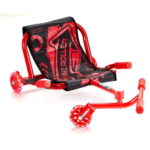 Dječje vozilo na pogon njihanjem (drift romobil), do 60 kg, s LED kotačima, crveno Dječje vozilo na pogon njihanjem (drift romobil), do 60 kg, s LED kotačima, crveno