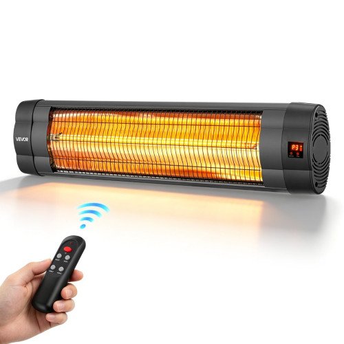 Infracrveni električni grijač za terasu, 2500 W, 3 stupnja, tajmer 24 h, daljinski