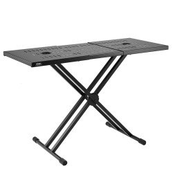 Sklopivi DJ stol za laptop i kontroler, podesiv po visini 46–85 cm, nosivosti 81 kg Sklopivi DJ stol za laptop i kontroler, podesiv po visini 46–85 cm, nosivosti 81 kg
