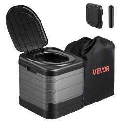 Sklopivi prijenosni WC za vreće za otpad, nosivost 150 kg, visina sjedala 42,5 cm