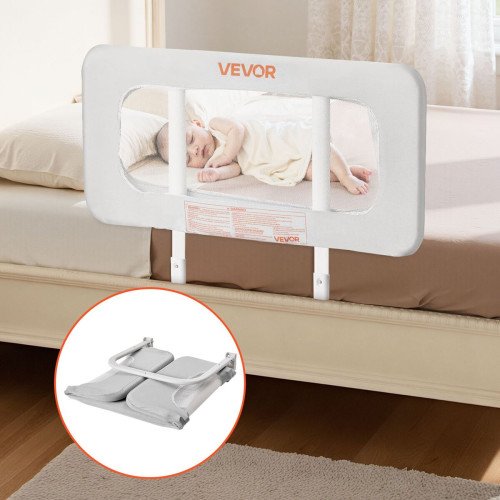 Zaštitna ograda za dječji krevet, jedna strana, 80 × 40 cm, sklopiva s torbom za nošenje Zaštitna ograda za dječji krevet, jedna strana, 80 × 40 cm, sklopiva s torbom za nošenje