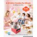Aparat za šećernu vunu, 1000 W, zdjela Ø 52 cm, 4–6 porcija u minuti, crveni Aparat za šećernu vunu, 1000 W, zdjela Ø 52 cm, 4–6 porcija u minuti, crveni