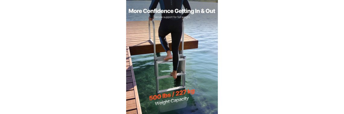 Ljestve za pristanište, gat i ponton: koliko stuba i koja izvedba
