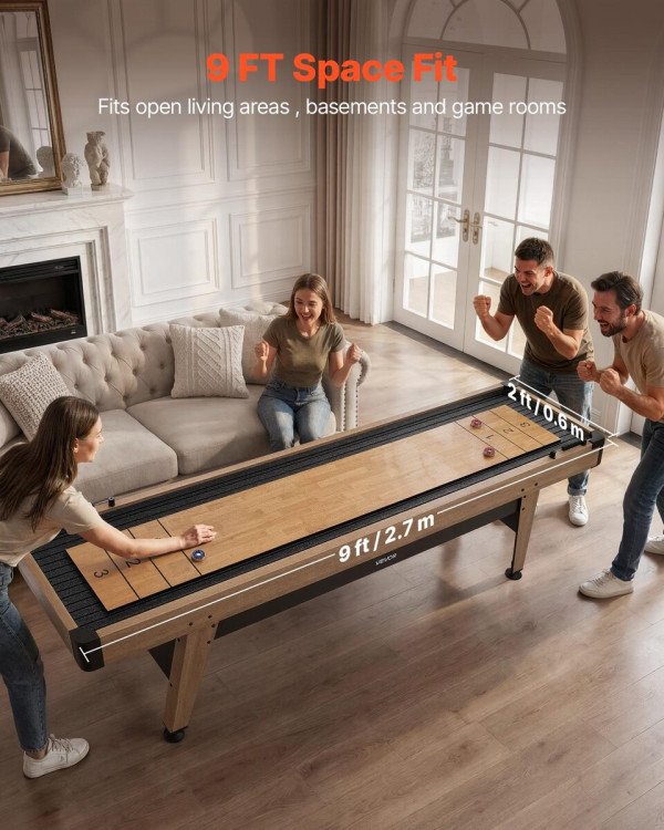 Što je shuffleboard stol i za koga je: igra, pravila i koliko mjesta treba