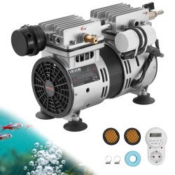 Aerator za ribnjak, kompresor 590 W, 147 l/min, za ribnjake do 1,2 ha, bez difuzora i crijeva