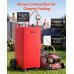 Kolica sa spremnikom za pretakanje goriva, 132,5 L, ručna pumpa, 4 kotača, crvena Kolica sa spremnikom za pretakanje goriva, 132,5 L, ručna pumpa, 4 kotača, crvena