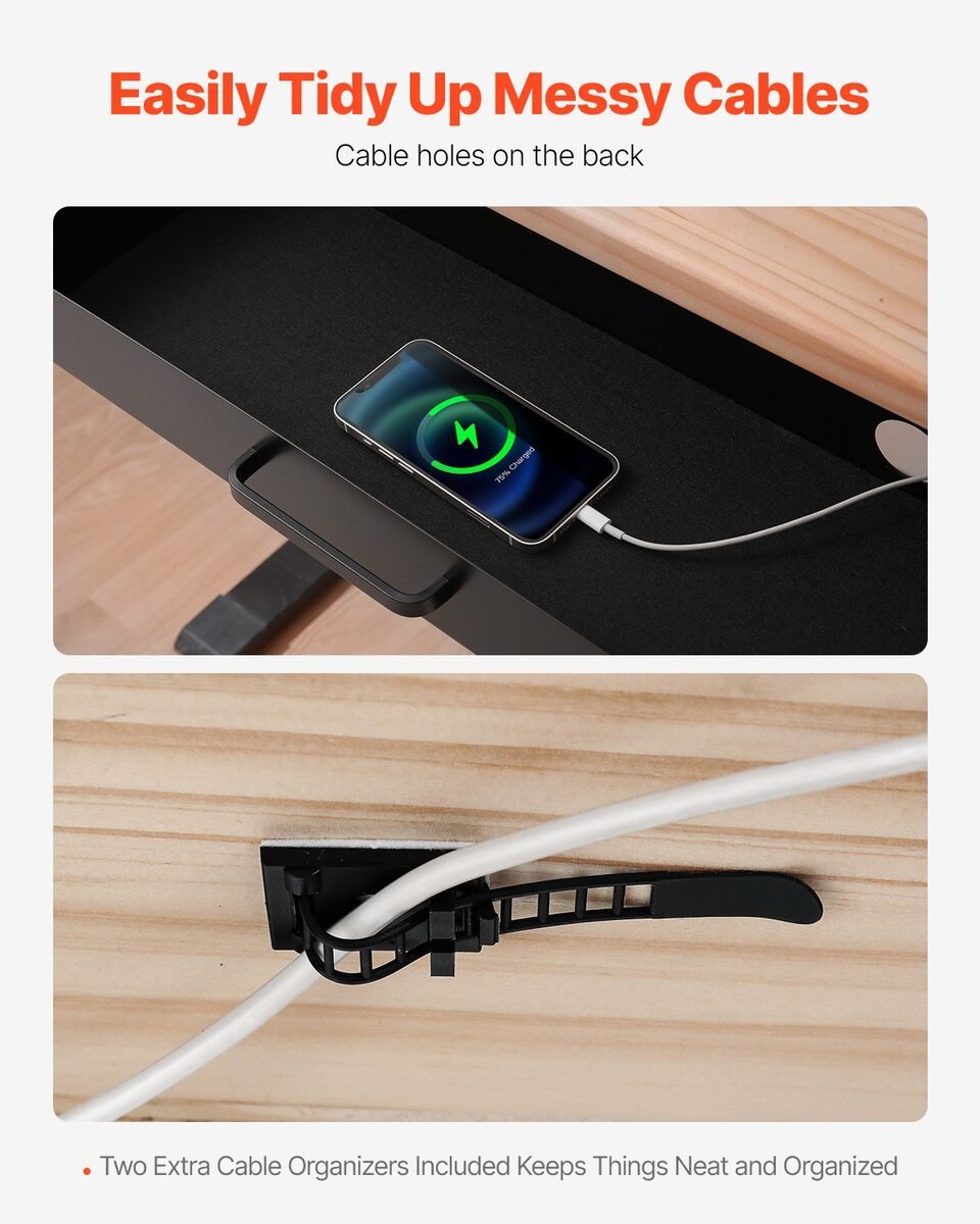 Mobitel se puni u ladici, a kabel prolazi kroz otvor na stražnjoj strani ladice