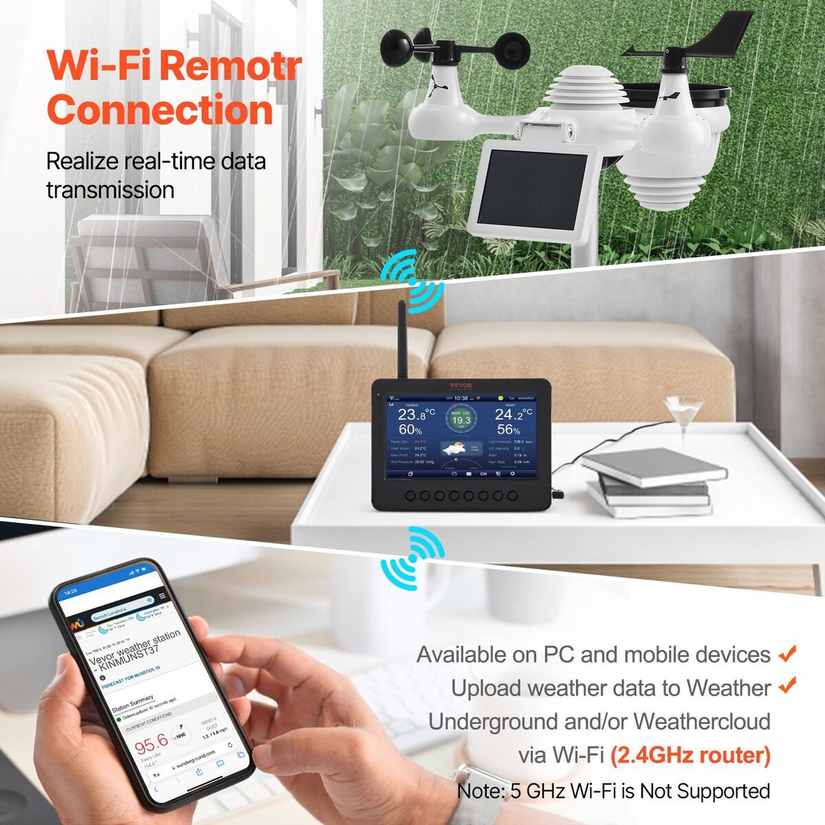 Meteorološka stanica s Wi-Fi vezom šalje podatke na mobitel i Weather Underground